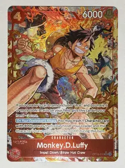 Bandai One Piece Card Game Monkey D. Luffy OP16-015 SR Alt Art Foil EN 6000 - Image 1