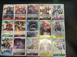 One Piece tcg Card Game 100 Cards Collection Mixed Lot w/ 10 FOILS Included - Image 2