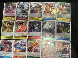 One Piece tcg Card Game 100 Cards Collection Mixed Lot w/ 10 FOILS Included - Image 5