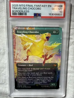 2025 MTG Final Fantasy Traveling Chocobo Borderless PSA 10 - Image 1
