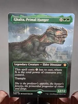 Ghalta, Primal Hunger (Borderless) Foundations MTG Regular Near Mint - Image 1