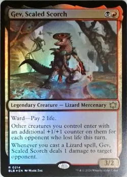 Magic | Bloomburrow | Gev, Scaled Scorch | 214 | NM Foil - Image 1