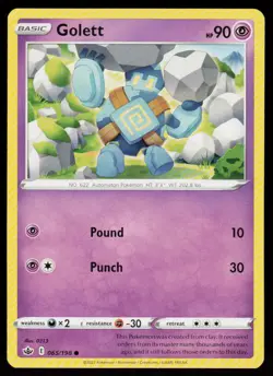 Golett 065/198 Common Chilling Reign Pokemon Lightly Played - Image 1