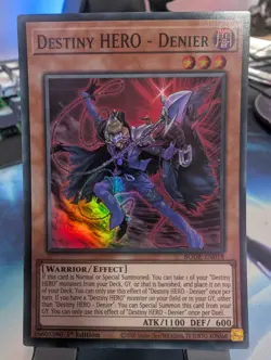 YuGiOh! Destiny HERO - Denier BODE-EN018 Super Rare 1st Ed* - Image 1