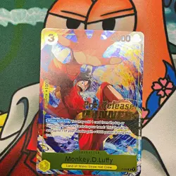 One Piece TCG Monkey D. Luffy P-036 Prerelease Winner Foil ENG - Image 2
