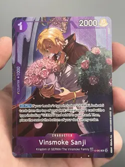 One Piece CCG Vinsmoke Sanji OP10-063 TR Legacy of the Master NM Condition - Image 1