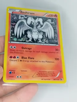 Reshiram 28/113 Holo Rare Legendary Treasures Pokemon Card TCG - Image 1