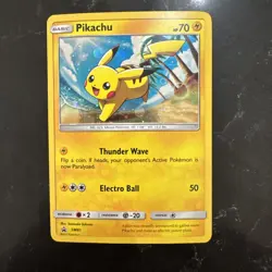 Pikachu SM81 Sun & Moon Ultra Rare Holo Promo Pokemon Card - Image 1