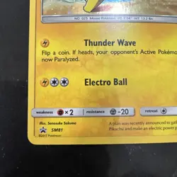Pikachu SM81 Sun & Moon Ultra Rare Holo Promo Pokemon Card - Image 2