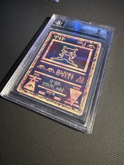 1999 Pokemon Promos Rare Holofoil Card Ancient Mew Graded BGS 9 Mint Nice Card - Image 3