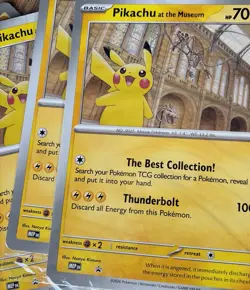 🇬🇧 Pokemon Pikachu at Museum JUMBO Promo Cards UK Exclusive Ships Worldwide - Image 1