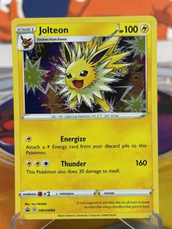Jolteon SWSH094 SWSH Black Star Promo Cosmos Holo Rare Pokemon Card NM - Image 1