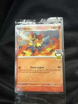 Pokemon Best Buy Promo Card Rare Armarouge 012/084 2026 Pre-release Pitch Black - Image 1