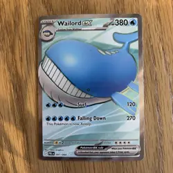 Pokemon card TCG Pitch Black mega evolution Wailord EX 097/084 Full Art - Image 1