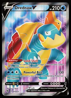 Drednaw V 069/073 Ultra Rare Champion's Path Pokemon Card - Image 1