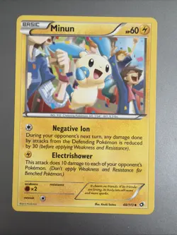 Minun - 48/113 - Uncommon - Legendary Treasures - 2013 - Pokemon Card - LP - Image 1