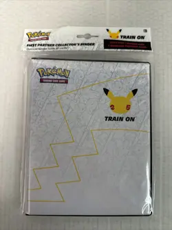 Pokemon TCG 25th Anniversary First Partner Collector’s Binder With Pikachu Card 820650809606 - Image 1