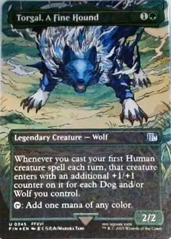 Magic | FINAL FANTASY | Torgal, A Fine Hound (Borderless) | 345 | NM Foil - Image 1