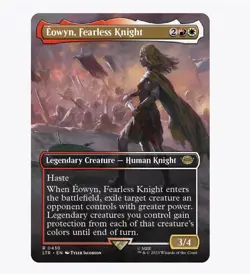 Eowyn, Fearless Knight – Borderless | Lord of the Rings (LTR) – MTG Rare #430 - Image 1
