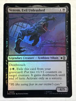Venom, Evil Unleashed Commander: Marvel Super Heroes Foil - Image 1