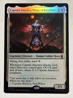 Captain America, Wings of Freedom Marvel Super Heroes Foil - Image 1