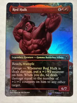 Red Hulk (Borderless) Marvel Super Heroes Foil - Image 1
