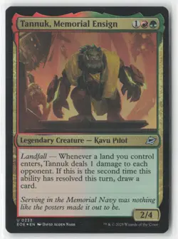 Tannuk, Memorial Ensign 233 Edge of Eternities Magic: The Gathering Foil NM - Image 1