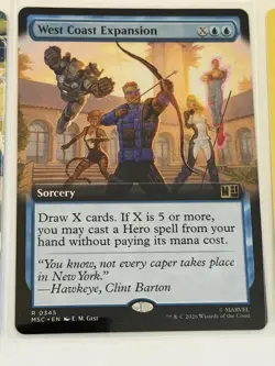 West Coast Expansion Extended Art Marvel Super Heroes Commander 345 - Image 1