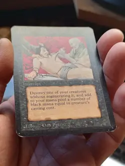Magic The Gathering Sacrifice Alpha LP Very Nice Vintage - Image 3