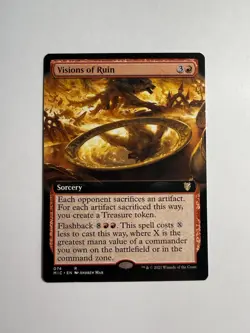 Visions of Ruin (Extended Art) 74 MTG Commander: Innistrad: Midnight Hunt - Image 1