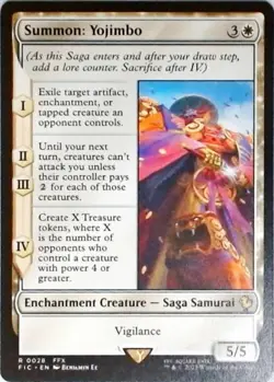 Magic | Commander: FINAL FANTASY | Summon: Yojimbo | 28 | NM - Image 1