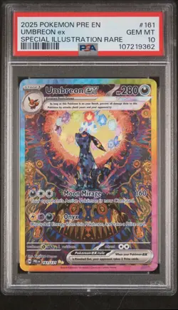 Pokemon Umbreon EX Prismatic Evolutions 161/131 Special Illustration Rare PSA 10 - Image 1