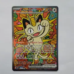 Pokemon Meowth ex Holo Full Art Double Rare 121/088 151 170HP Eng 2023 - Image 1