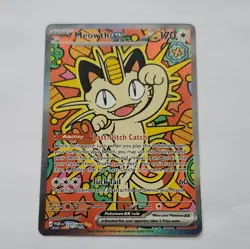 Pokemon Meowth ex Holo Full Art Double Rare 121/088 151 170HP Eng 2023 - Image 2