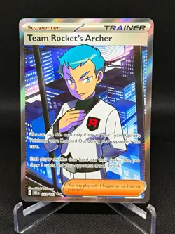 Pokemon TCG Team Rocket's Archer 223/182 SV10 Destined Rivals Secret Rare Holo - Image 1