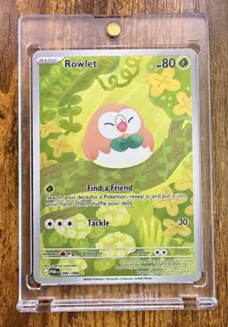 Rowlet 090/088 Illustration Rare IR Me03 Perfect Order Pokemon TCG Holo NM - Image 1
