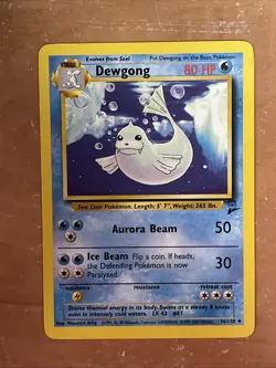 Dewgong 36/130 Uncommon Base Set 2 Pokemon - Image 1