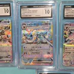7 Pokemon Slabs Umbreon ex 093/187 Terastal Fest ex Japanese CGC 10 - Image 3