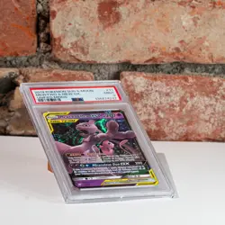 Pokemon Mewtwo Mew GX 71/236 PSA 9 EN Unified Minds Tag Team 2019 - Image 4