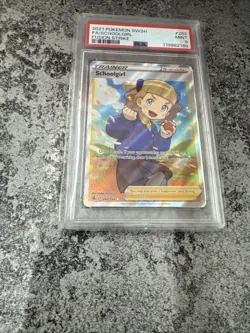 SCHOOLGIRL FUSION STRIKE FULL ART ULTRA RARE 262/264 POKEMON TCG NM PSA 9 Gem - Image 4