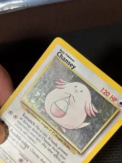 1999 Pokemon Unlimited Chansey Rare Holo #3/102 - Image 3
