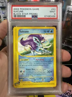 Pokemon Suicune 37/147 Aquapolis Holo Rare Regular PSA 9 2003 ENG TCG - Image 1
