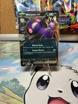 Morpeko ex 055/084 Double Rare Pitch Black Pokemon Holo Near Mint - Image 1