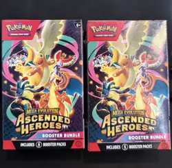 Lot of 2- Pokemon TCG Ascended Heroes Booster Bundles - Image 1