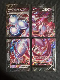 Pokemon TCG Mewtwo V Union SWSH159-162 Holo Promo Full Set of 4 NM - Image 1