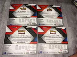 4- Pokemon TCG: Rebel Clash + Fusion Strike Booster Pack Blister w/ Pins - Image 2