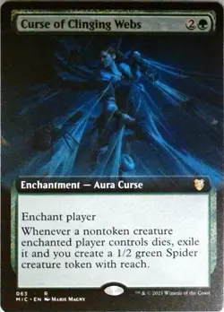 Magic | Commander: Innistrad: Midnight Hunt | Curse of Clinging Webs (Extended A - Image 1