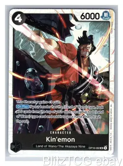 Kin'emon OP16 OP16-082 The Time of Battle One Piece Super Rare Foil NM/M - Image 1
