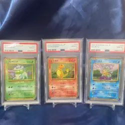PSA 10 Sequential Set Pokemon Card Classic Kanto Starters Japanese Pokemon - Image 1