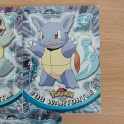 Pokemon Topps TV 1999 Squirtle Wartortle Blastoise Rare Vintage Cards HP #1H - Image 3